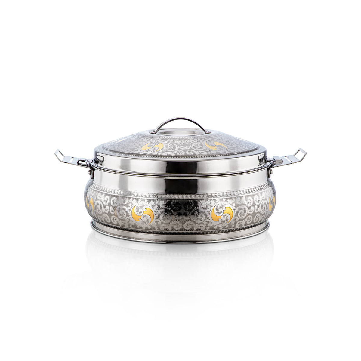 Almarjan 30 CM Maha Collection Marmite Inox Argent &amp; Or - H23EPG16HG