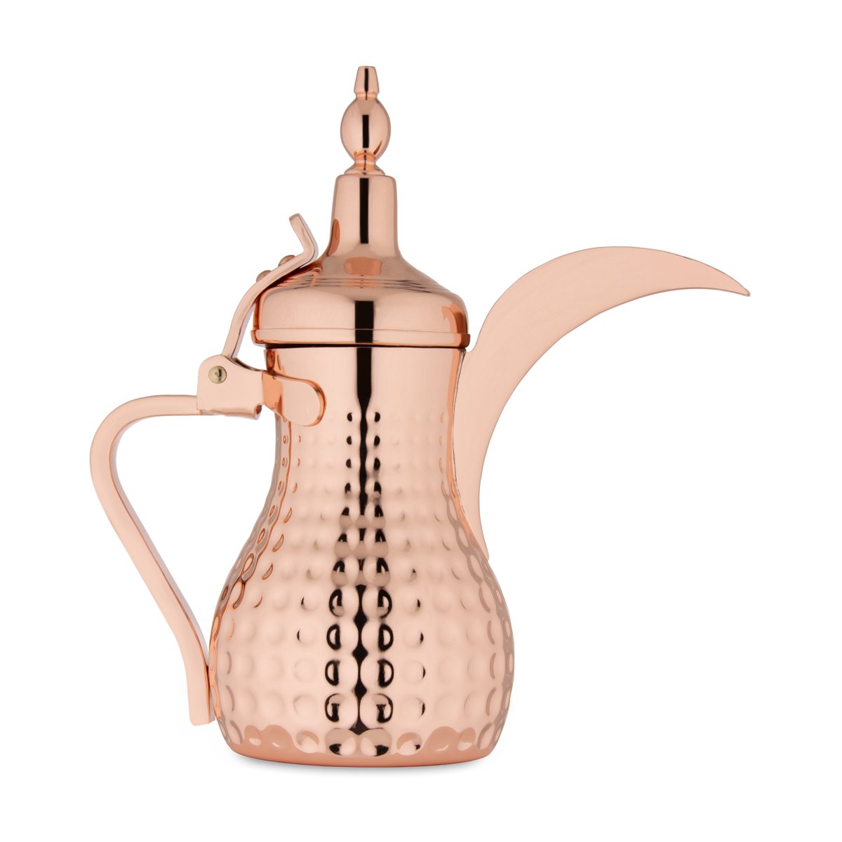 Almarjan 0.75 Liter Hammered Collection Stainless Steel Dallah Copper - STS0010559